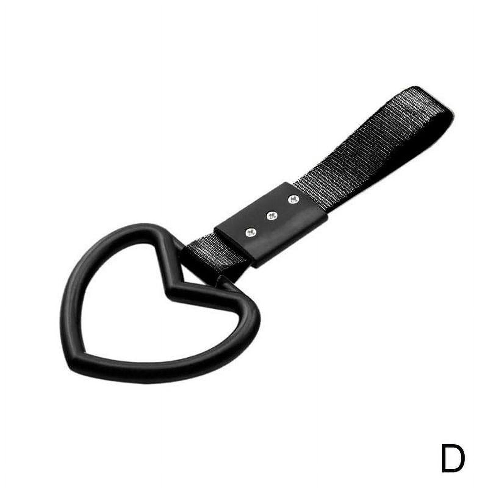 Round Red Black Tsurikawa Rings Subway Train Bus Handle Drift Strap --us P7E2